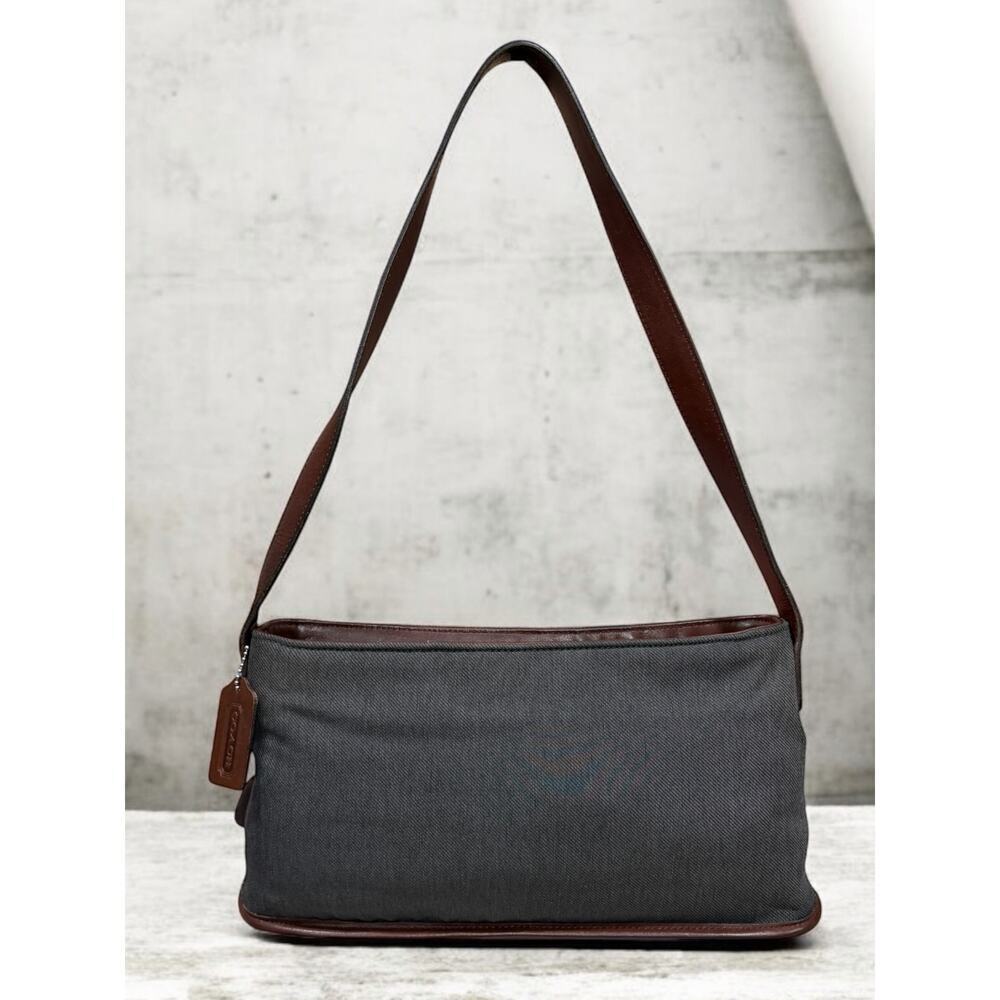 Vintage Coach 6136 Greenwich Small Canvas Shoulder Bag